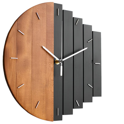 LUNARA – Grote houten wandklok met een stijlvol en natuurlijk design.