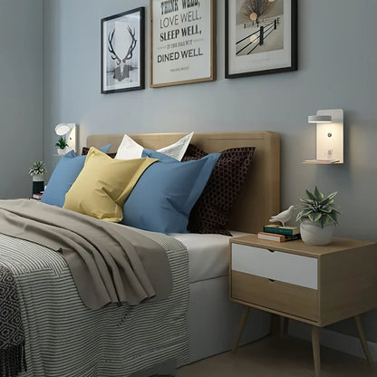 Lunaris – Stijlvolle wandlamp met USB-aansluiting