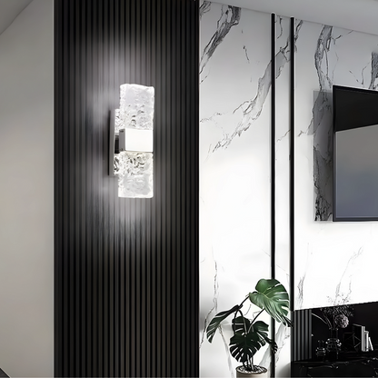 Luxara – Elegante Cristallen Wandlamp voor Binnen & Buiten