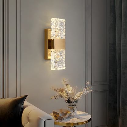 Luxara – Elegante Cristallen Wandlamp voor Binnen & Buiten
