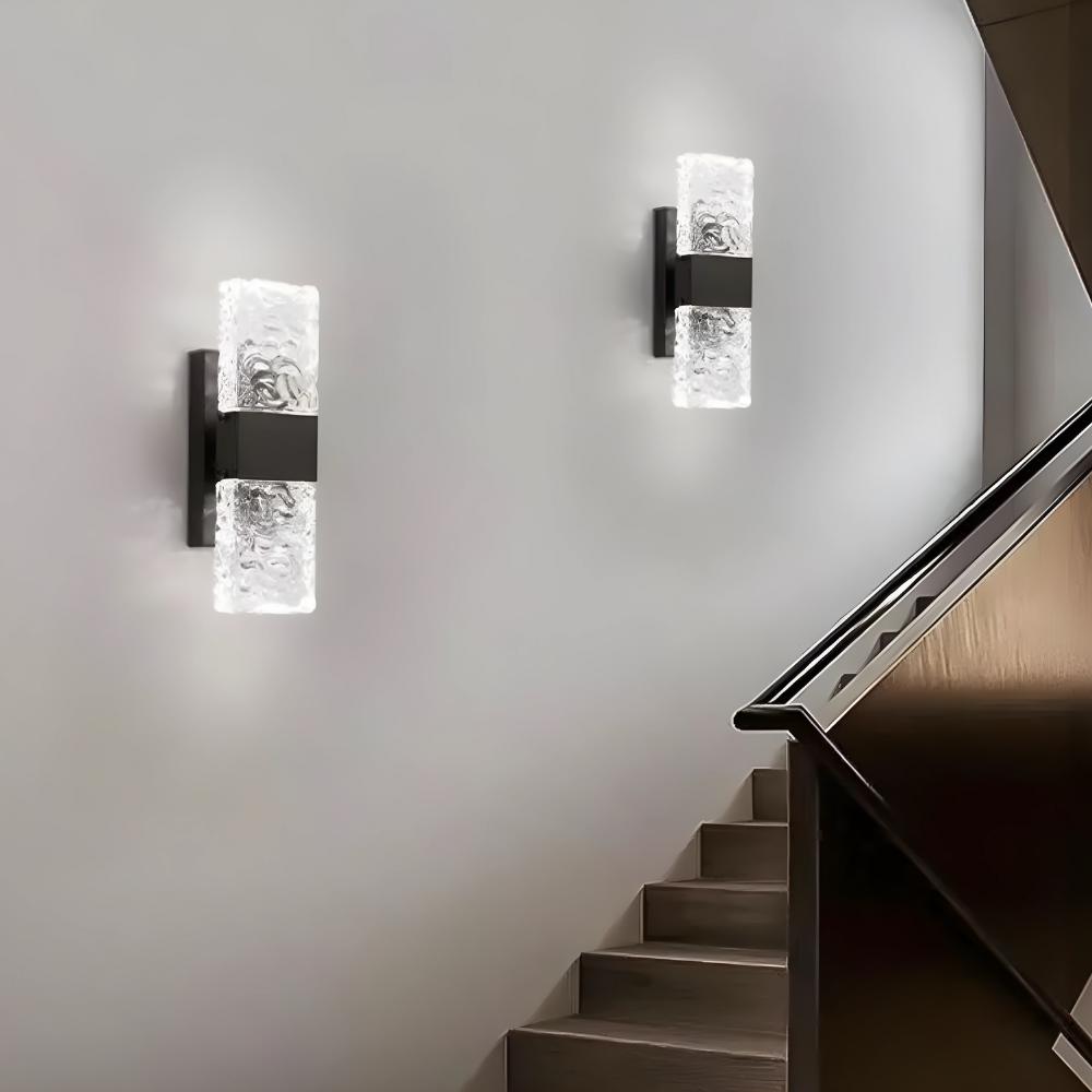 Luxara – Elegante Cristallen Wandlamp voor Binnen & Buiten