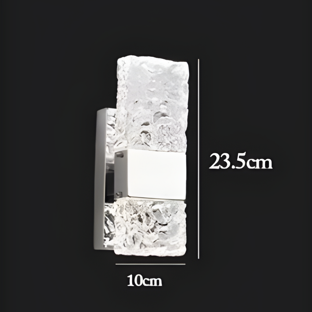 Luxara – Elegante Lampada a Muro in Cristallo per Interni ed Esterni