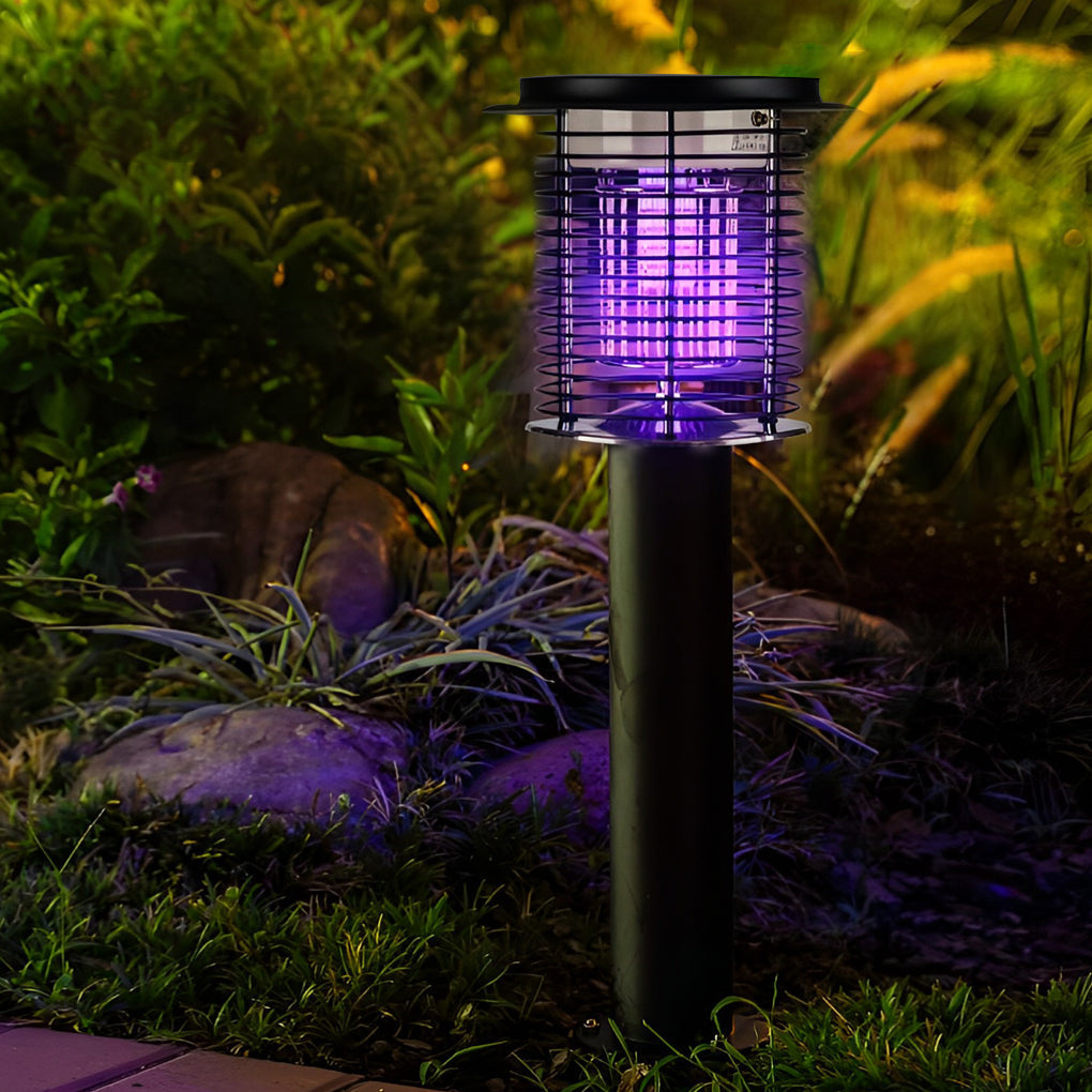 MOSQURA solar buitenlamp met ingebouwde muggenkiller, perfect voor de tuin.