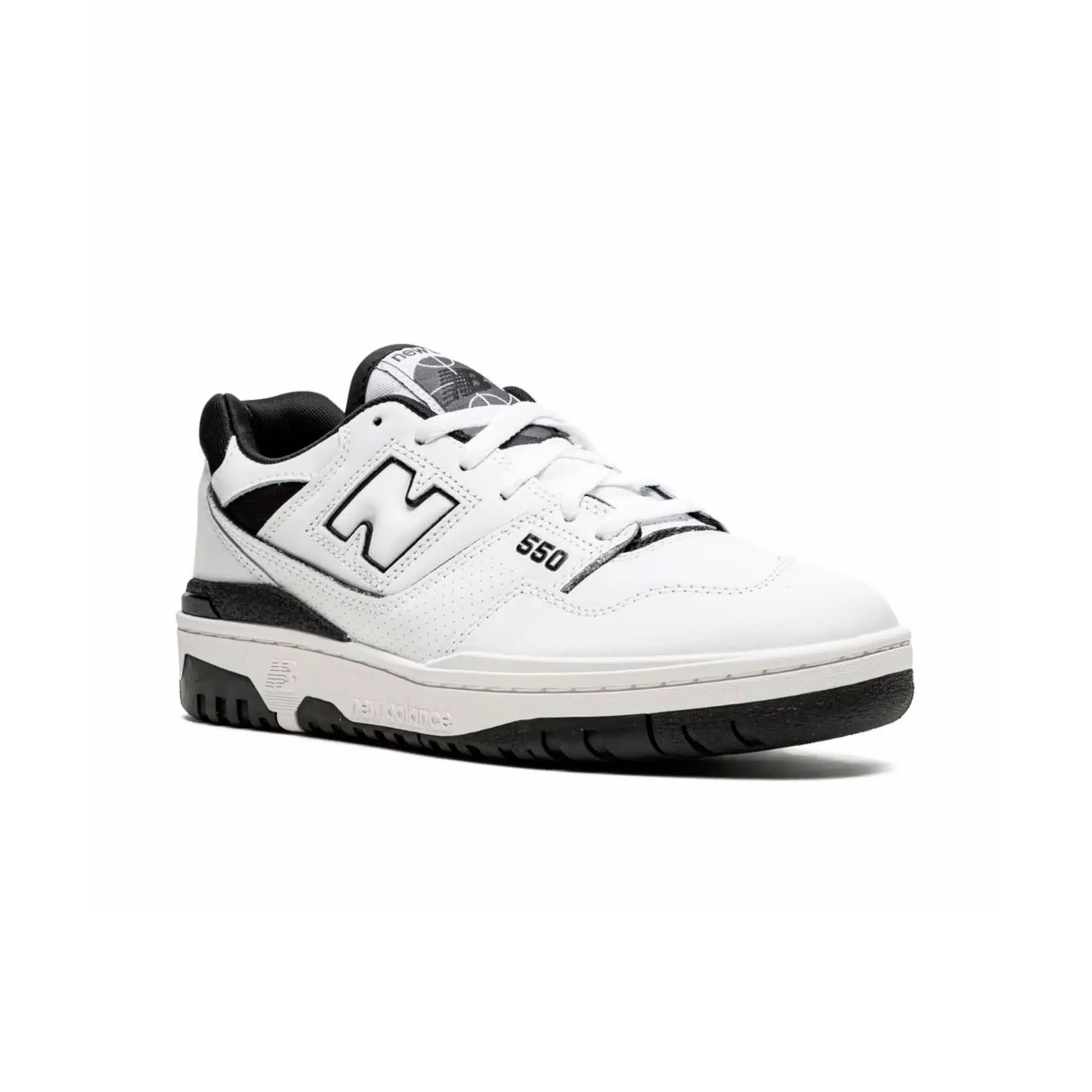 New Balance 550 Retro lage sneakers voor heren, wit met zwarte accenten