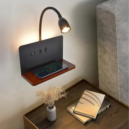 Nova – Modieuze LED Wandlamp met USB Oplaadpunt voor Binnen & Buiten