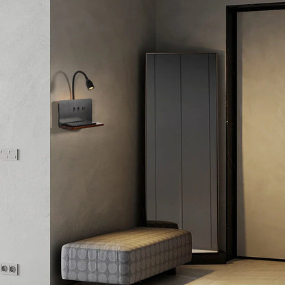 Nova – Modieuze LED Wandlamp met USB Oplaadpunt voor Binnen & Buiten