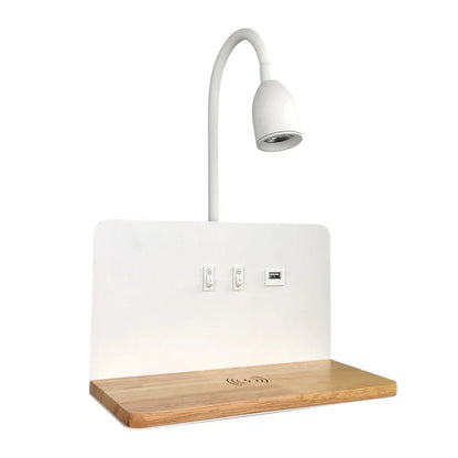 Nova – Modieuze LED Wandlamp met USB Oplaadpunt voor Binnen & Buiten