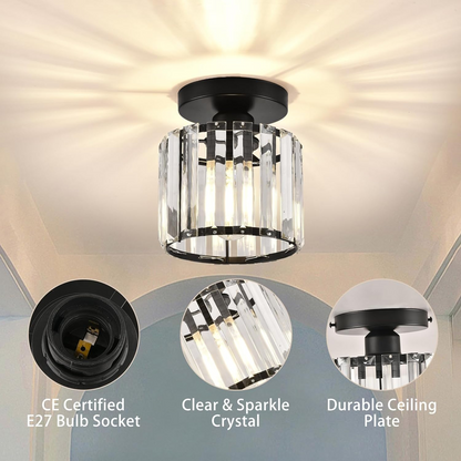 Nox – Zwarte moderne plafondlamp met strak design