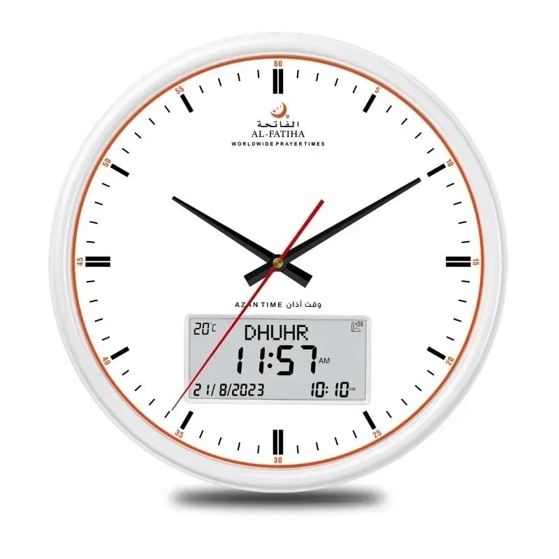 Prièretime – Slimme Azan Wandklok met Hijri Kalender en Gebedstijden