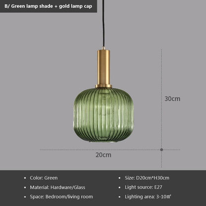 Lumira - Hanglamp van gekleurd glas voor een stijlvolle sfeer