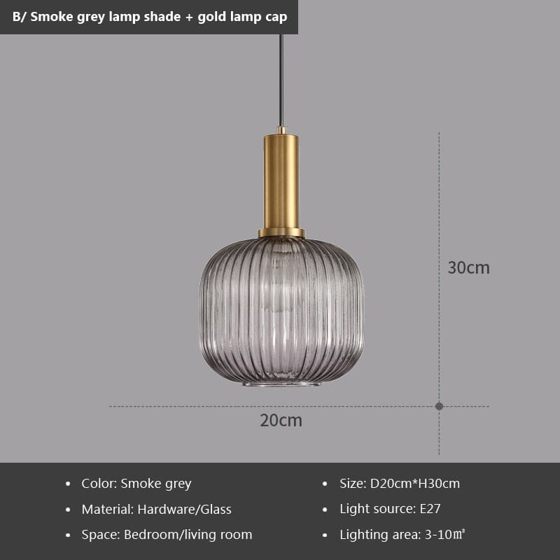 Lumira - Pendel af farvet glas til en stilfuld stemning