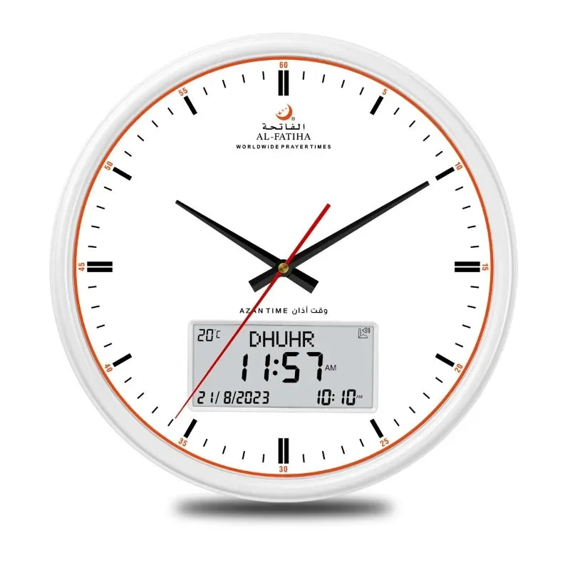 Prièretime – Slimme Azan Wandklok met Hijri Kalender en Gebedstijden