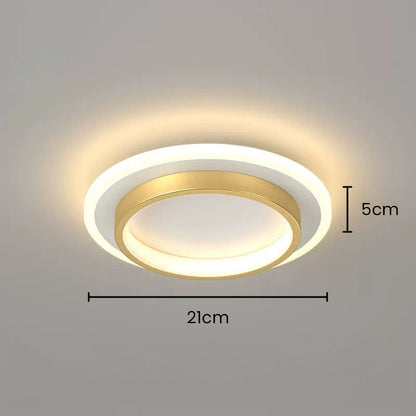 Glowhalo – Ronde Plafondlamp met LED en Acryl voor Hal of Gang
