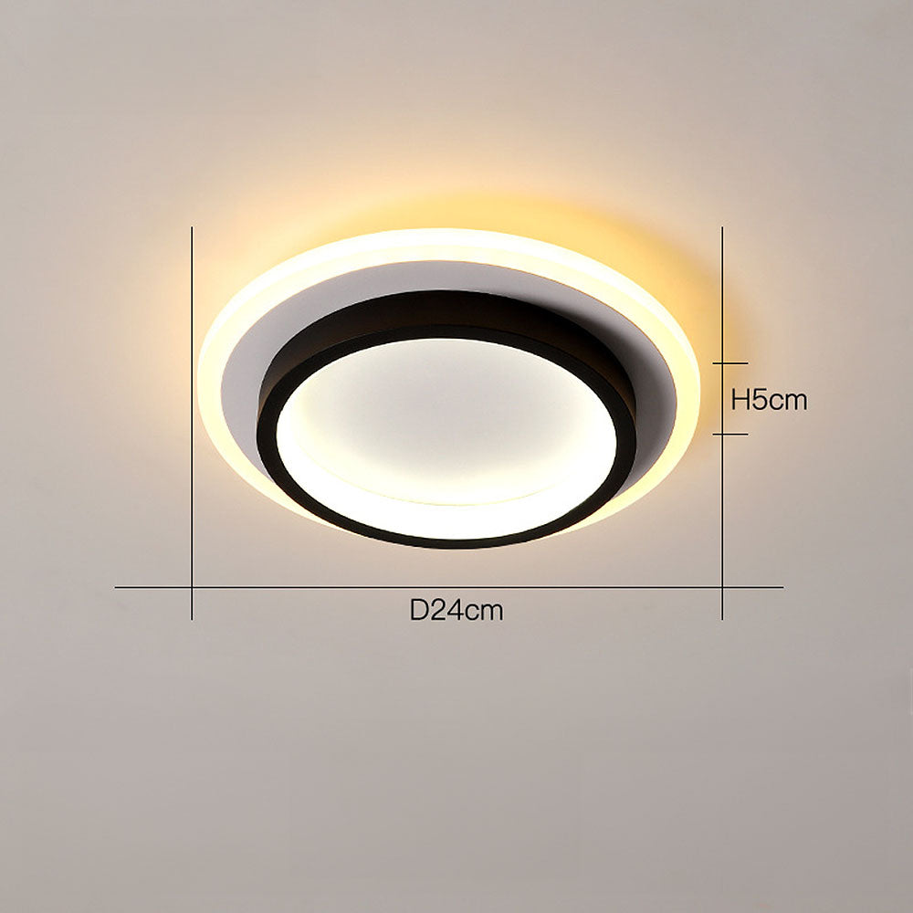 Glowhalo – Ronde Plafondlamp met LED en Acryl voor Hal of Gang