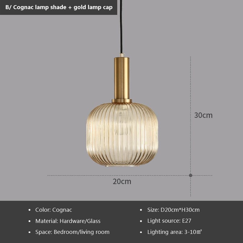 Lumira - Hanglamp van gekleurd glas voor een stijlvolle sfeer