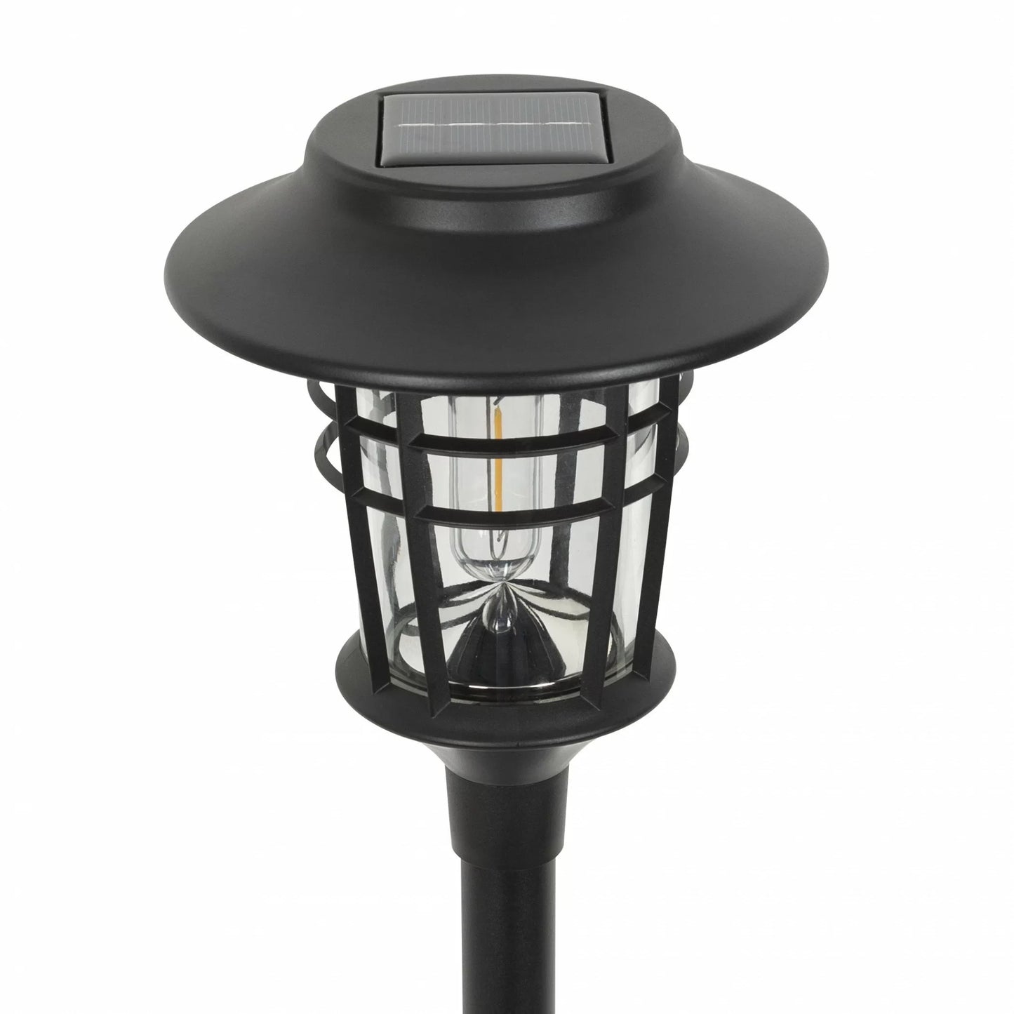 Set van 6 solar buitenlampen met realistisch vlammeneffect.