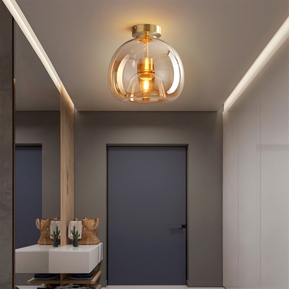 Breng een vleugje elegantie in huis met de SOLVANO – retro koperen design plafondlamp!