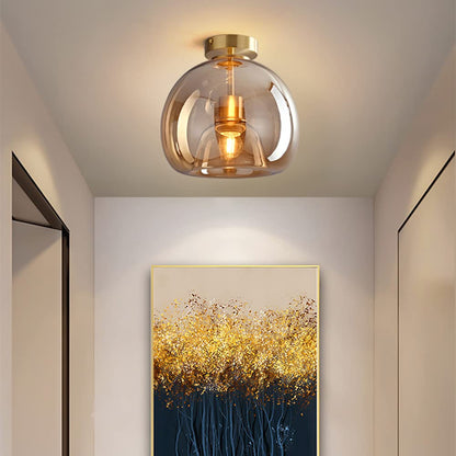 Solvano – Retro koperen design plafondlamp