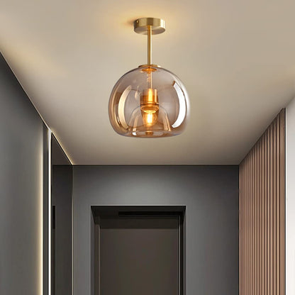 Solvano – Retro koperen design plafondlamp