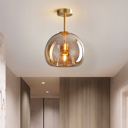 Solvano – Retro koperen design plafondlamp