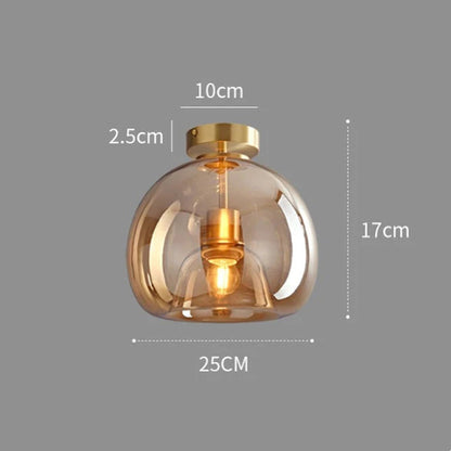 Solvano – Retro koperen design plafondlamp