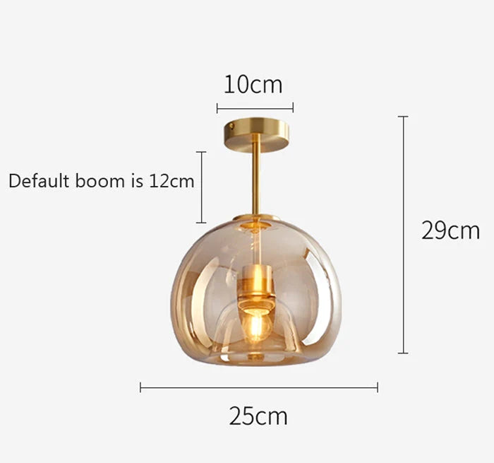 Solvano – Retro koperen design plafondlamp