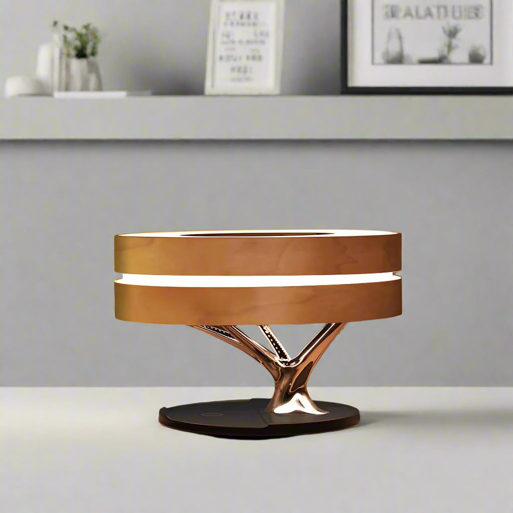 Minimalistische LED tafellamp met modern design, sfeervolle bureaulamp voor woonkamer of slaapkamer.