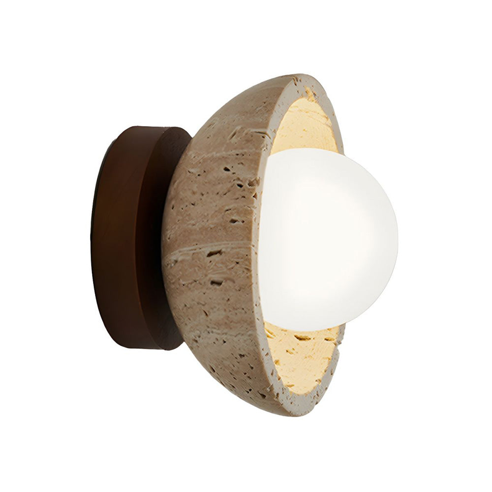 Stonera – Beige design wandlamp met natuurlijke uitstraling