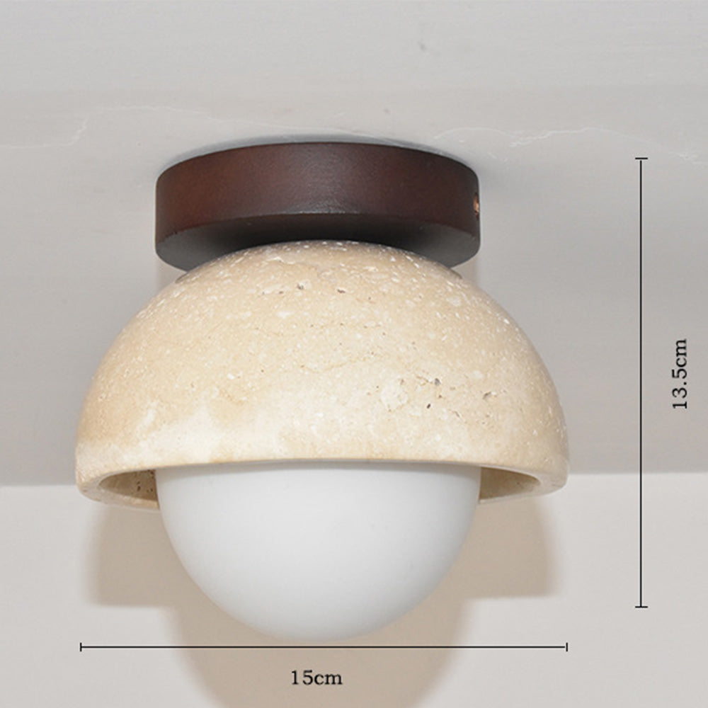 Stonera – Beige design wandlamp met natuurlijke uitstraling