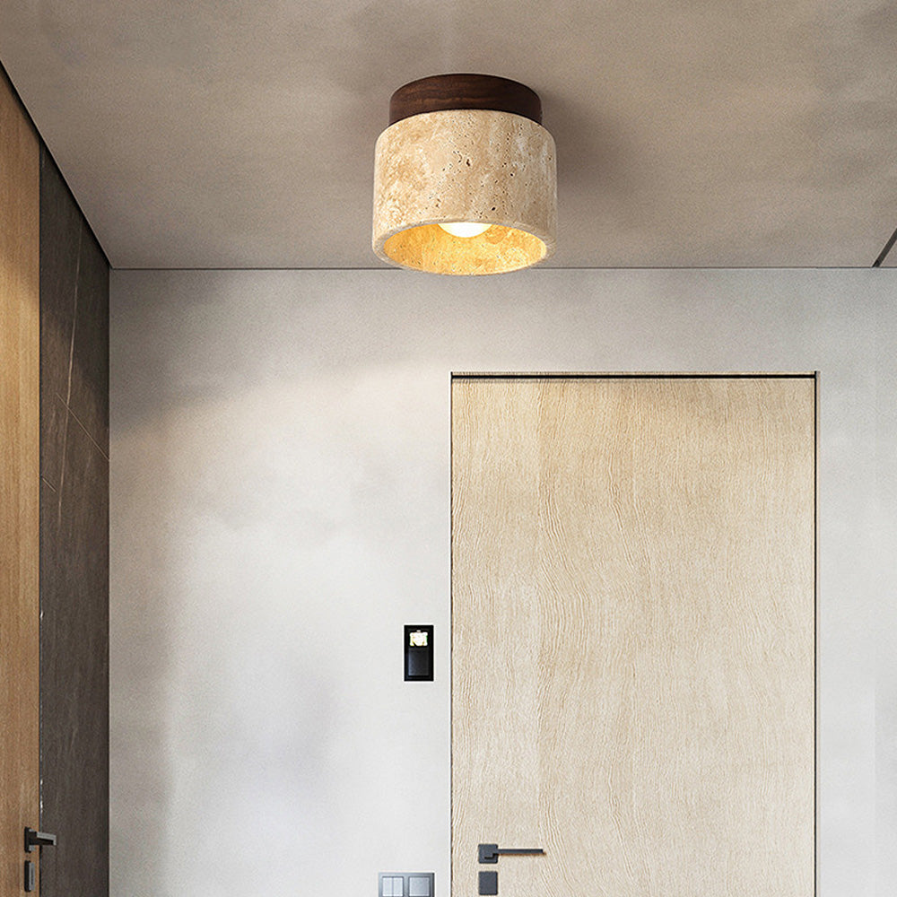 Stonera – Beige design wandlamp met natuurlijke uitstraling