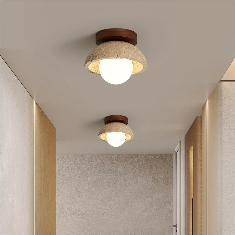 Stonera – Beige design wandlamp met natuurlijke uitstraling