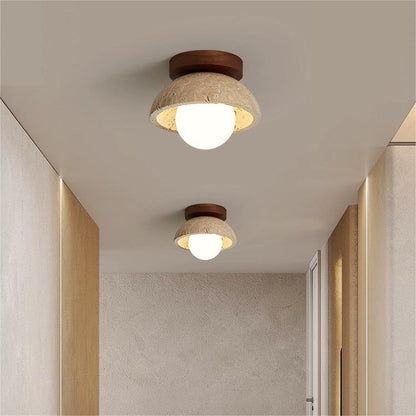 Stonera – Beige design wandlamp met natuurlijke uitstraling