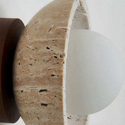 Stonera – Beige design wandlamp met natuurlijke uitstraling