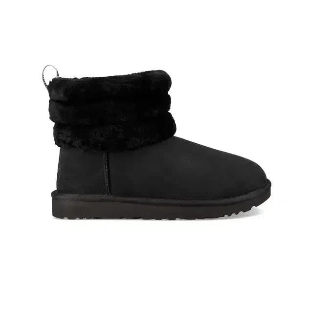 UGG Classic Mini Fluff Quilted Boots Black – Warmte en zachtheid met gewatteerd ontwerp