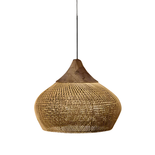 Luma – Handgemaakte rieten design plafondlamp voor een natuurlijke sfeer