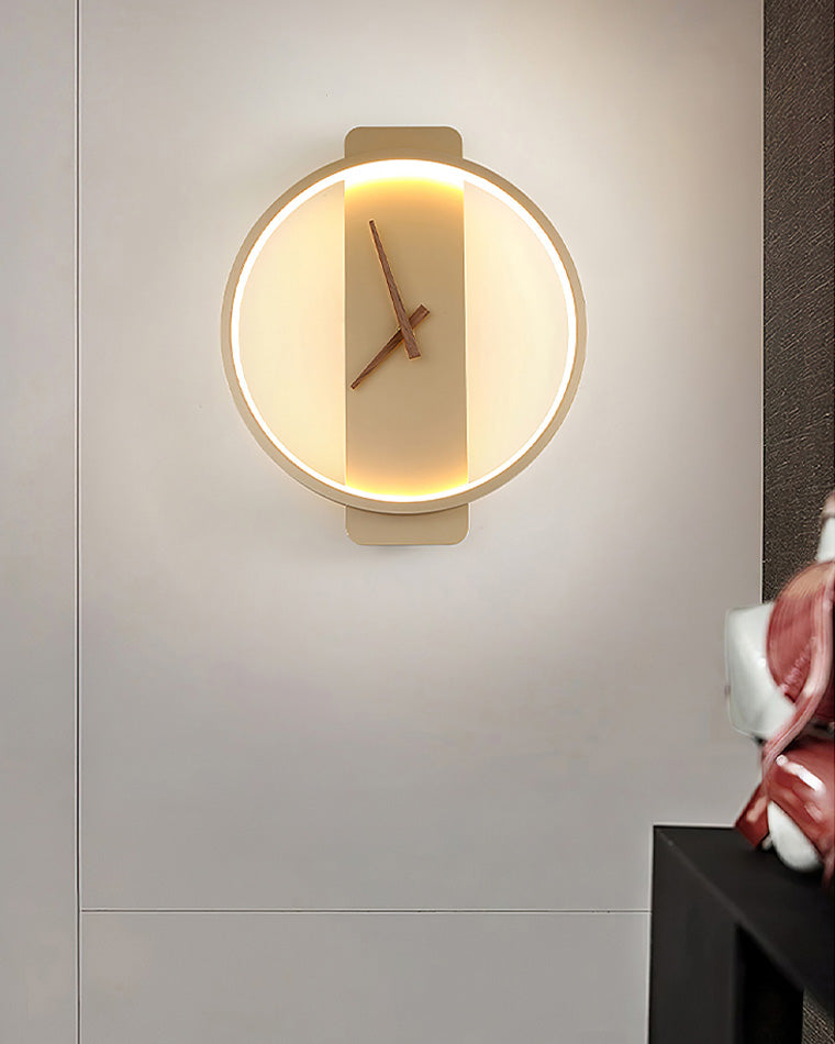 Varelux – Moderne wandklok met rustgevend LED-licht