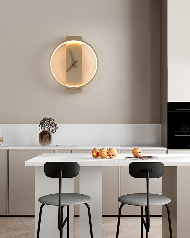 Varelux – Moderne wandklok met rustgevend LED-licht