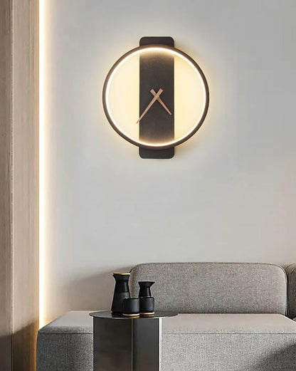 Varelux – Moderne wandklok met rustgevend LED-licht