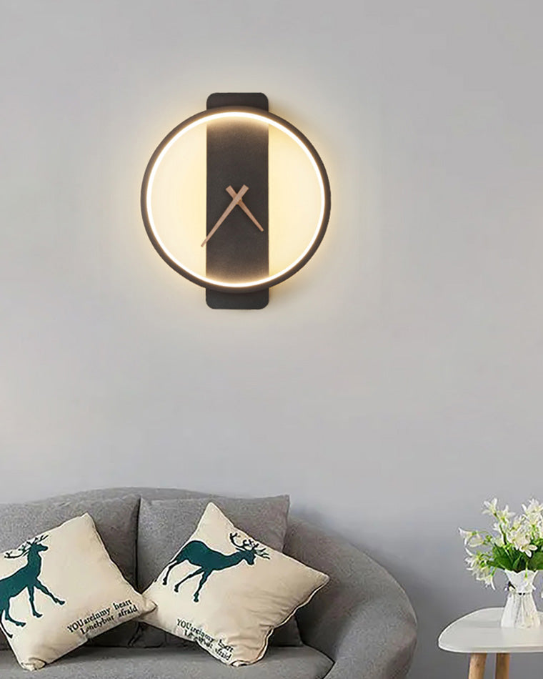 Varelux – Moderne wandklok met rustgevend LED-licht