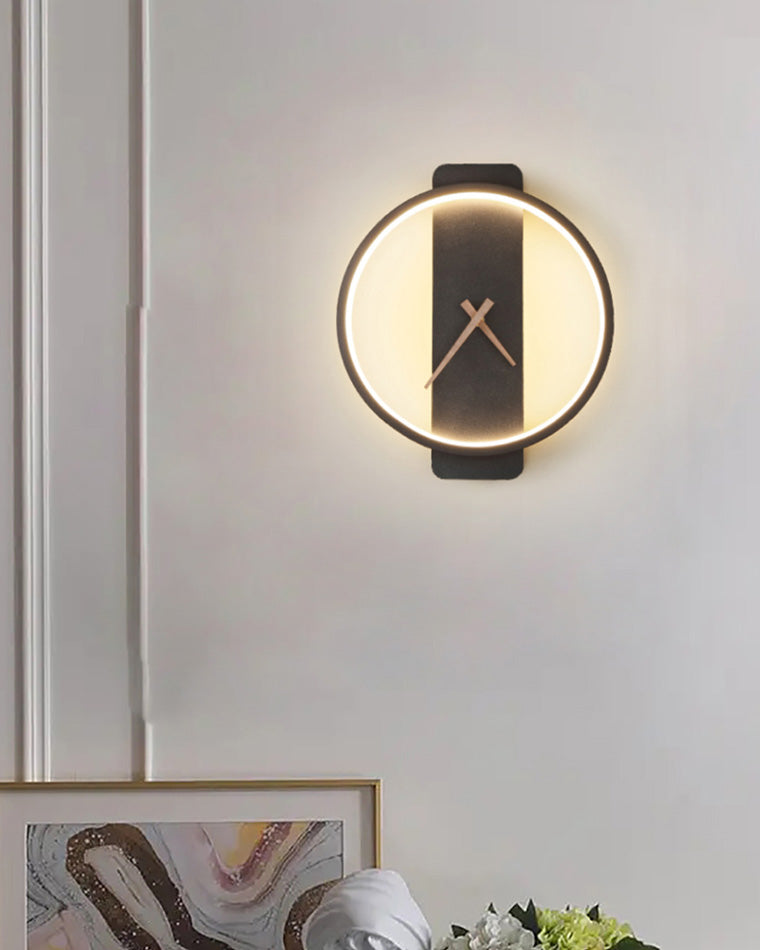 Varelux – Moderne wandklok met rustgevend LED-licht