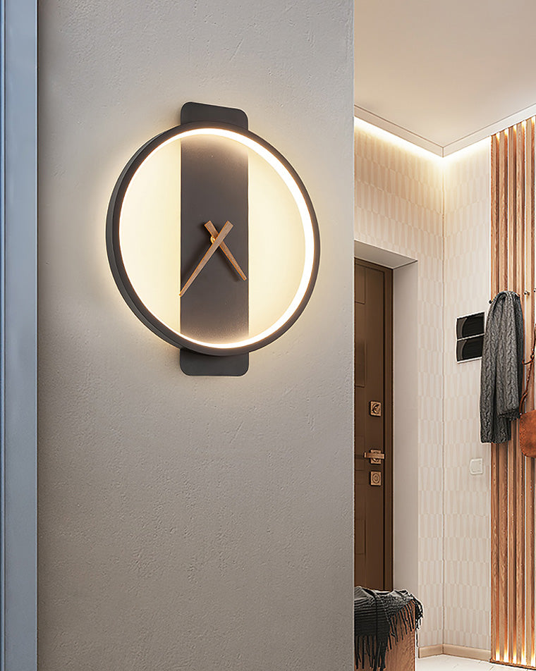 Varelux – Moderne wandklok met rustgevend LED-licht