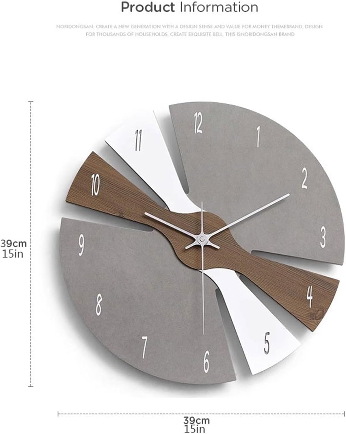 Varion – Stijlvolle grote wandklok met modern design