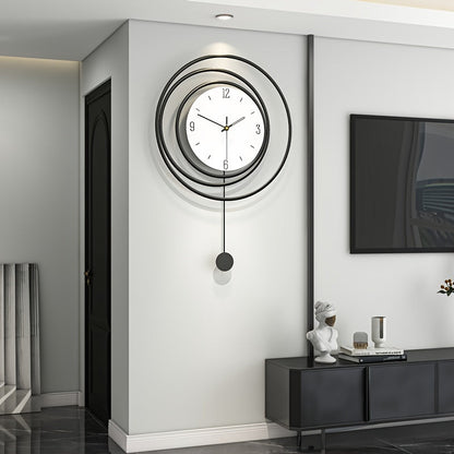 Varos – Grote minimalistische metalen wandklok