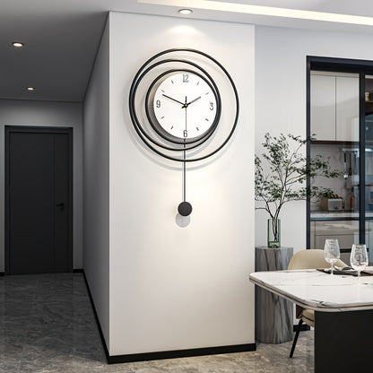 Varos – Grote minimalistische metalen wandklok