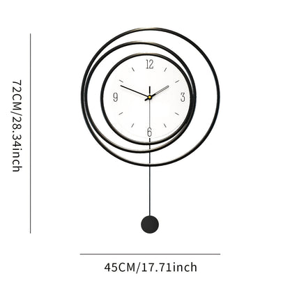 Varos – Grote minimalistische metalen wandklok