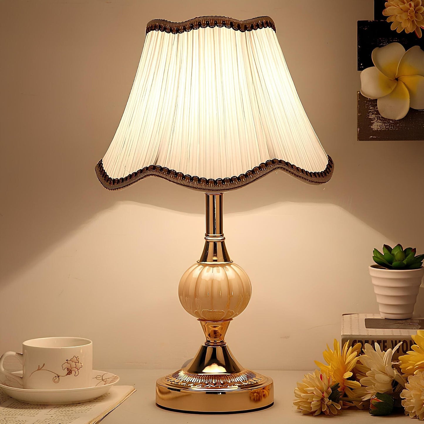 Velora – Vintage LED Tafellamp met Scandinavische Look