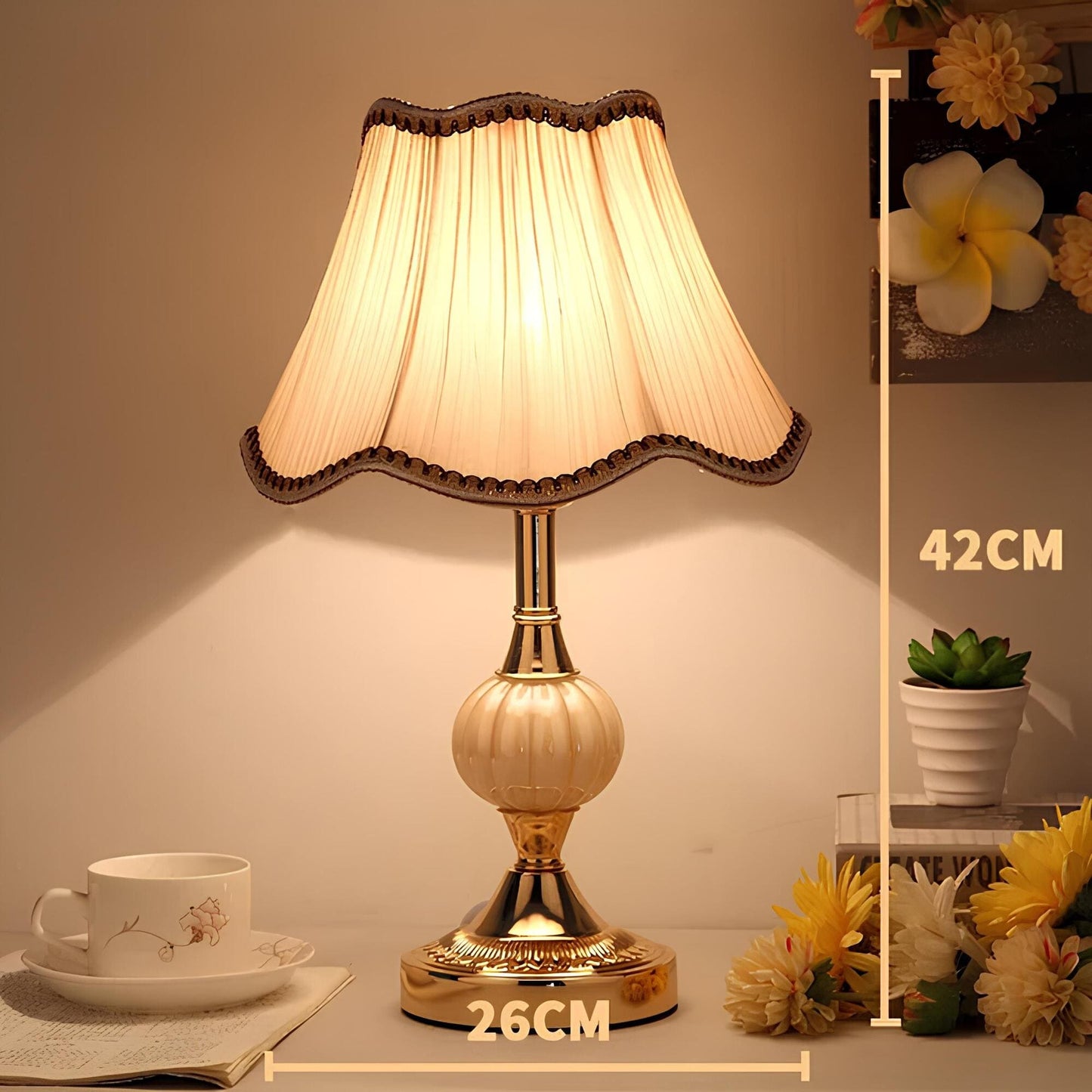 Velora – Vintage LED Tafellamp met Scandinavische Look