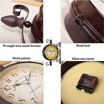 Vintora – Vintage wandklok met retro stationslook