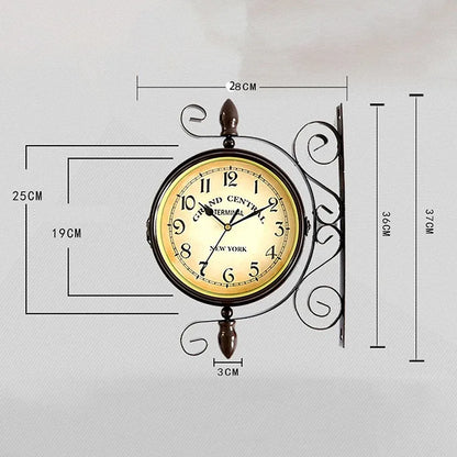 Vintora – Vintage wandklok met retro stationslook