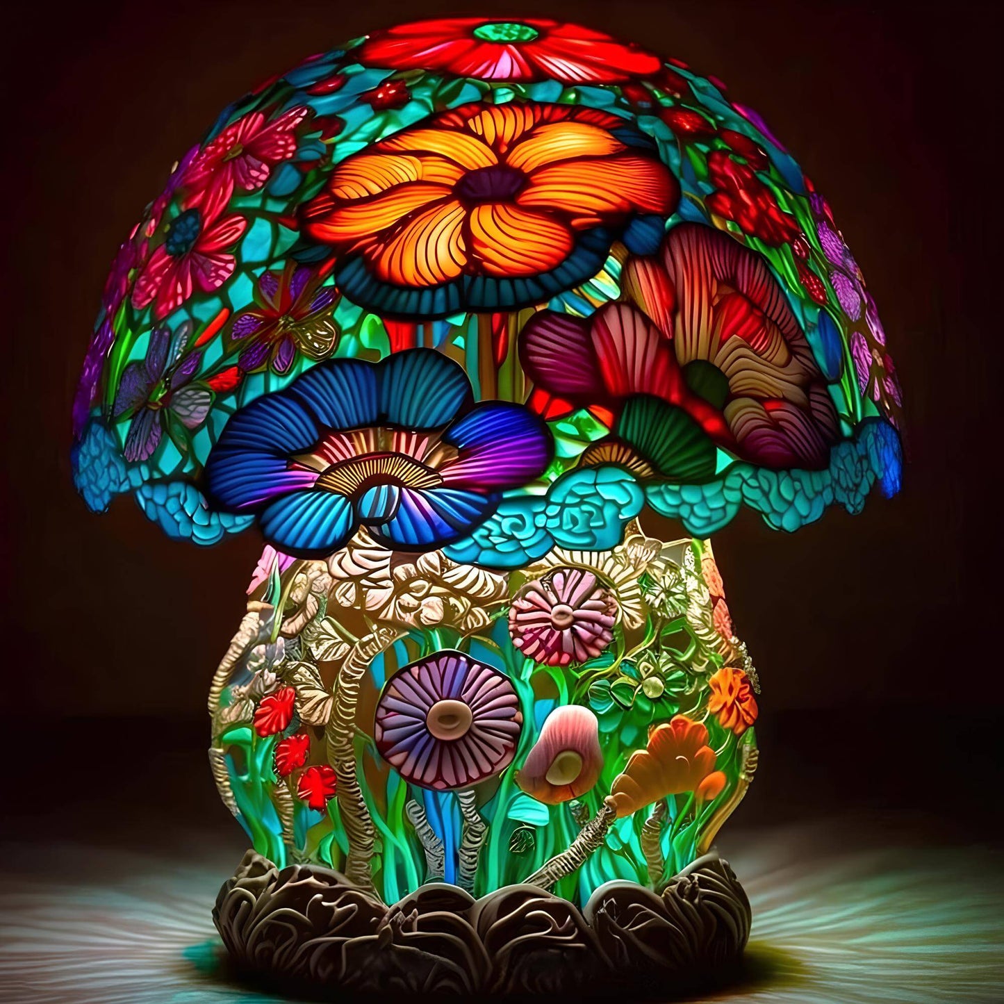 Vitralis – Kleurrijke LED Tafellamp van Buntglas